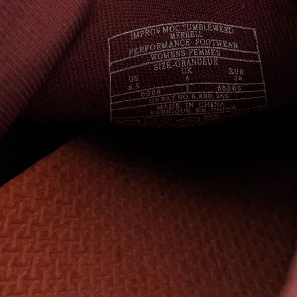 Merrell Improv Tumbleweed Suede Moccasins Women's 8.5 - Picture 9 of 9